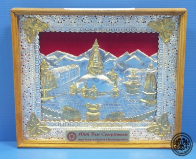 แผ่นภาพดุลโลหะและเครื่องเงิน ภาพ Swoyambhunath (Lord Buddha’s Stupa) Kathmandu, Nepal