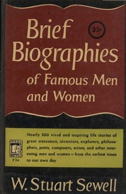 Brief biographies of famous men and women