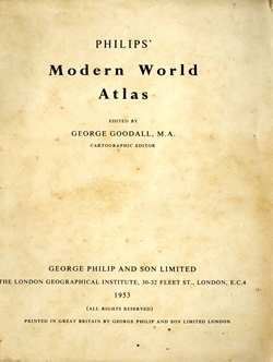 Philips' modern world atlas
