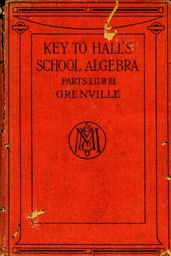 Key to Hall's school algebra